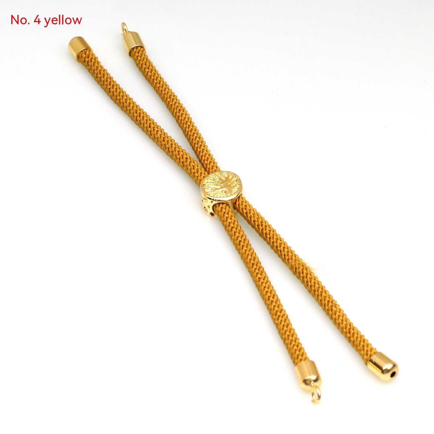 18K Bag Gold Buckle Color Retention 3MM Milan Bracelet Bracelet Adjustable Push-pull Semi-finished Product Accessories