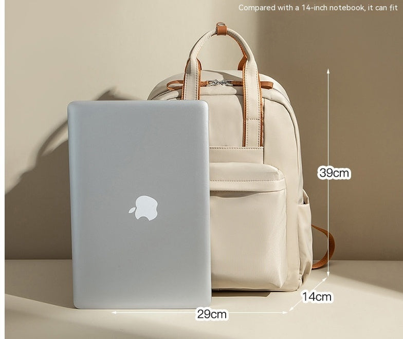 Mochila para ordenador Commuter de 14 pulgadas, mochila sencilla de tela Oxford que combina con todo, bolsa de viaje de gran capacidad