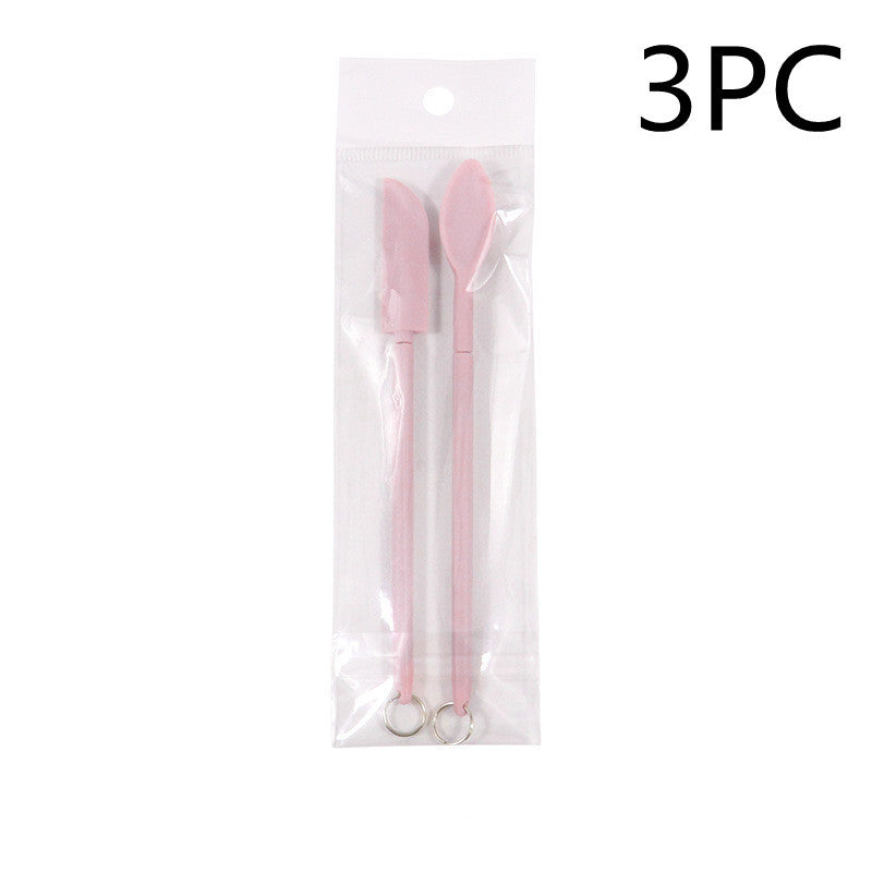 Spatule cosmétique en silicone Mini rétractable étendue