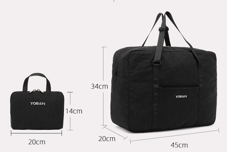 Sac de voyage pliable, résistant à l'usure, étanche, respirant, sans charge