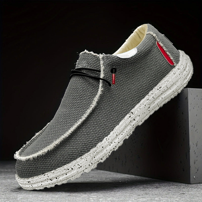 Chaussures respirantes en toile à enfiler pour hommes d'automne