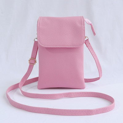 Mini bolso bandolera retro con múltiples compartimentos para teléfono móvil