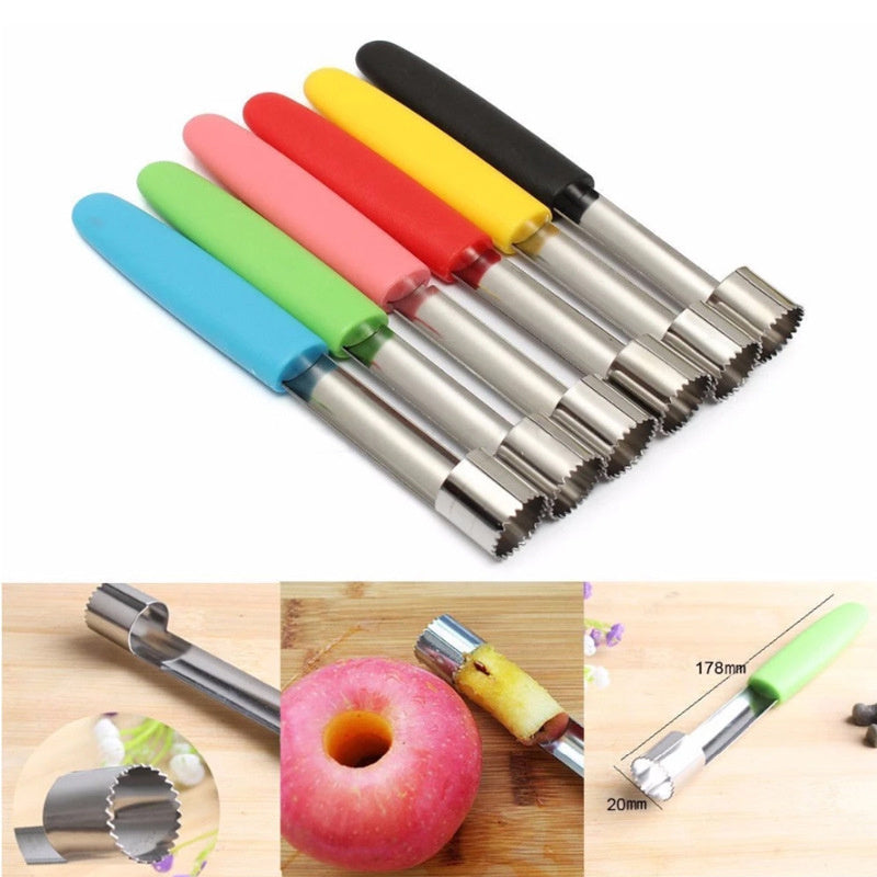 Aparatos de cocina extractores de núcleo de descorazonador de frutas de acero inoxidable