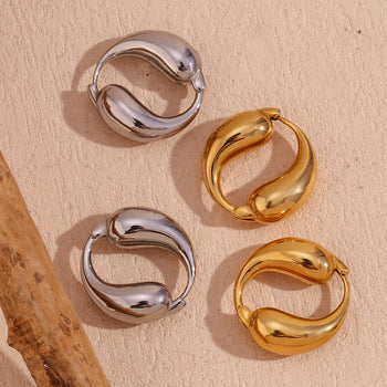 18K Gold Lip Dripping Ring For Women