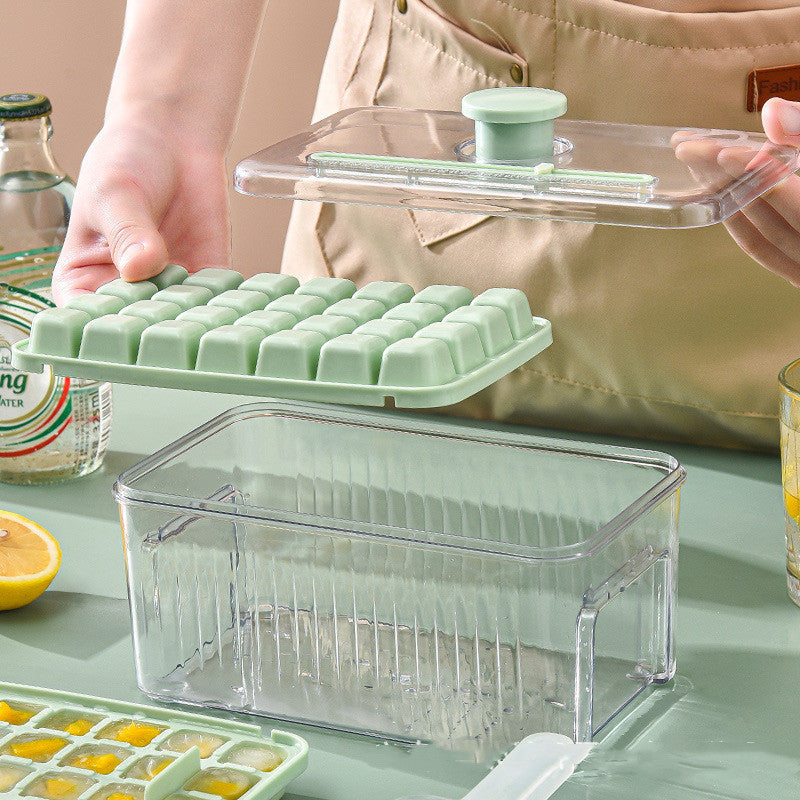 Plateau à glaçons de cuisine, Type presse, machine à boules de glace, presse rapide, moule à glace en Silicone de qualité alimentaire, seau pour whisky, café glacé