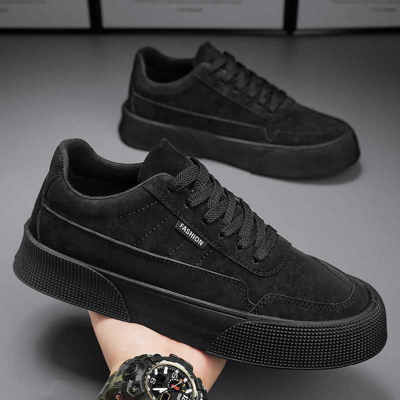 Chaussures plates décontractées pour hommes, baskets respirantes à lacets à semelles épaisses pour la marche et la course
