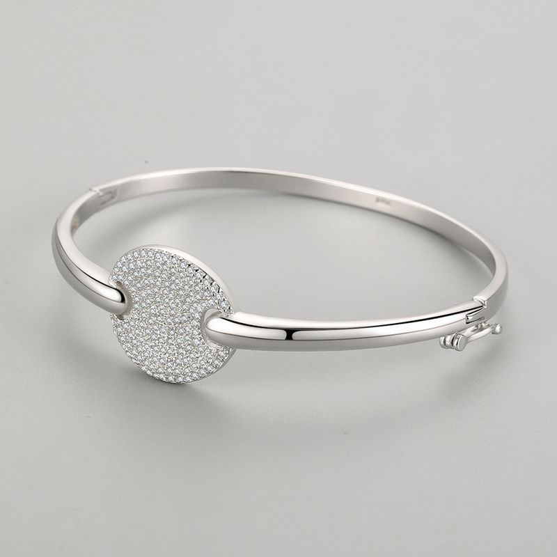 Pulsera de plata de ley S925 para mujer estilo coreano
