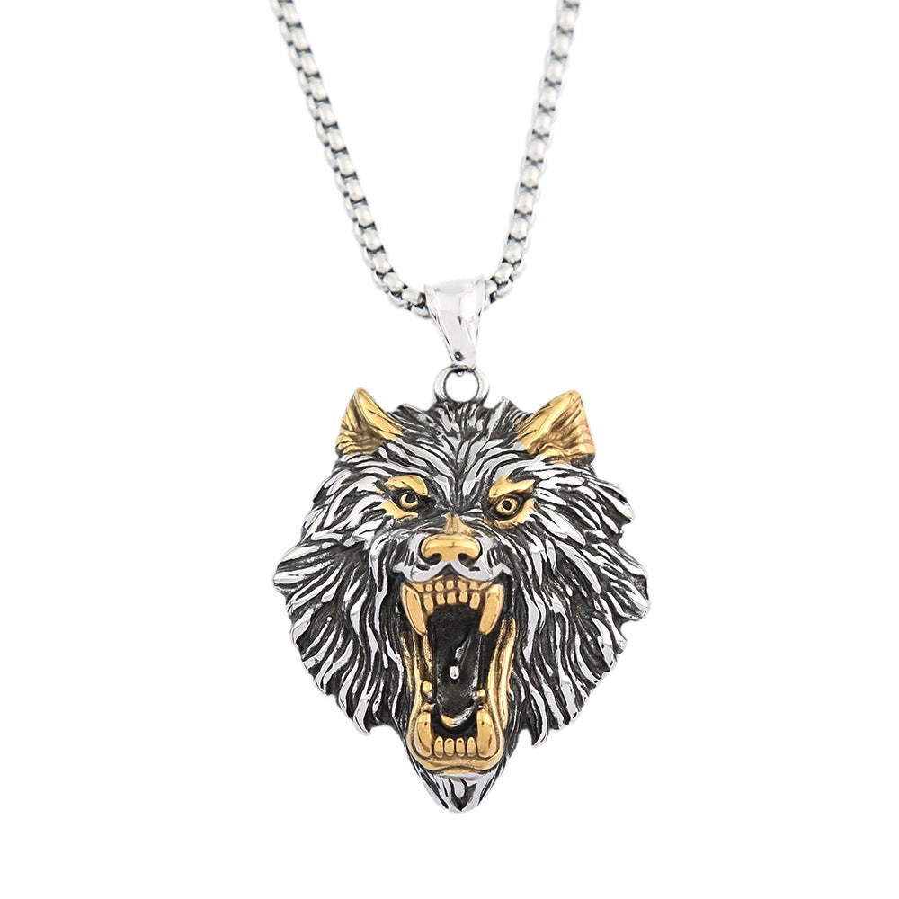 Power Style Personalized Stainless Steel Viking Hip Hop Retro Titanium Steel Men's Necklace