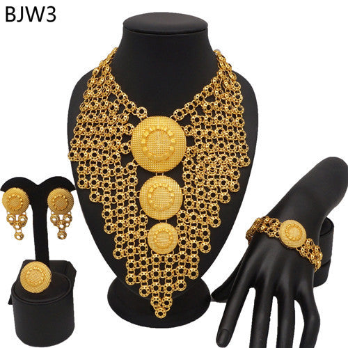 24K Gold Plated Banquet Necklace Suit