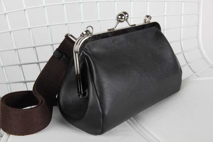 Bolso de mujer de Pu de color liso bandolera de hombro retro