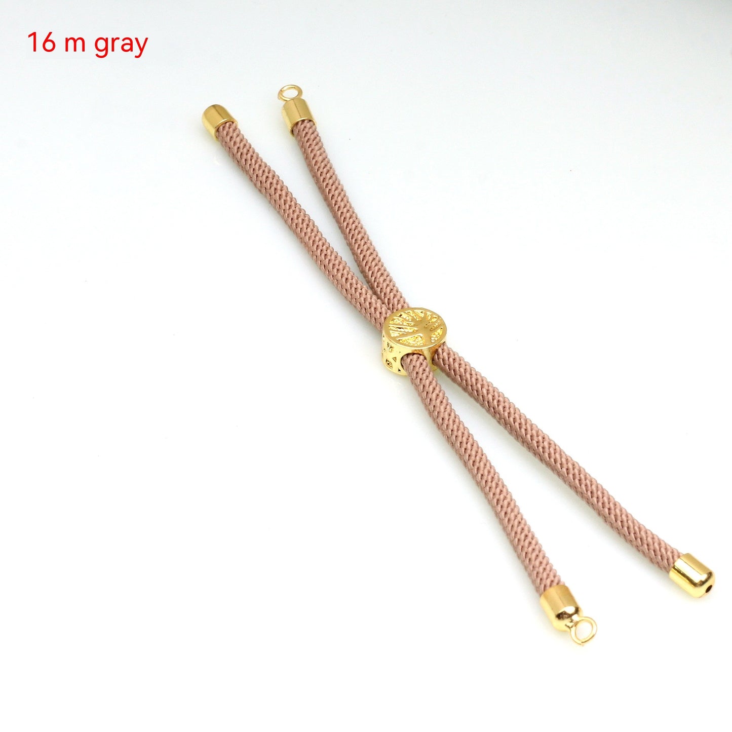 18K Bag Gold Buckle Color Retention 3MM Milan Bracelet Bracelet Adjustable Push-pull Semi-finished Product Accessories