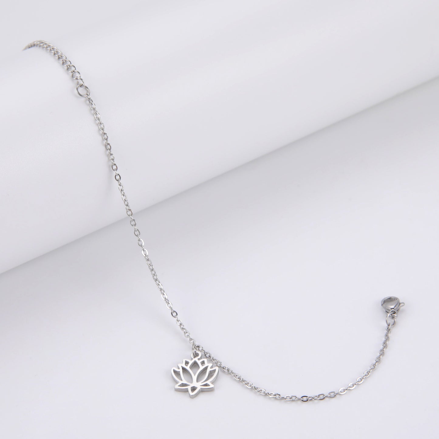 Women's Lotus Stainless Steel Bohemian Pendant Ankle Bracelet Beach Accessories