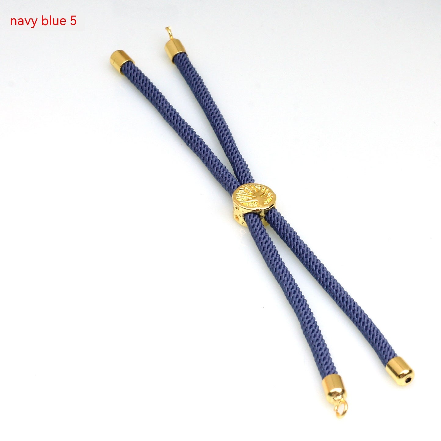 18K Bag Gold Buckle Color Retention 3MM Milan Bracelet Bracelet Adjustable Push-pull Semi-finished Product Accessories