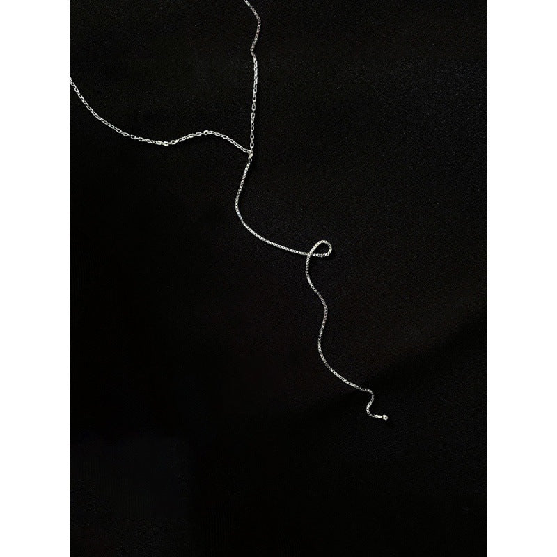 Round Beads Long Necklace Female Tassel Ins Simple