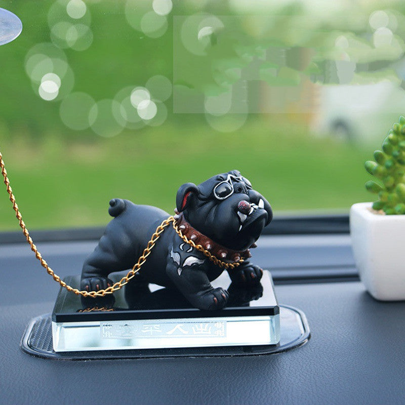 Bully Dog Personnalité Créative Décoration Intérieure De Voiture Simulation De Console Centrale