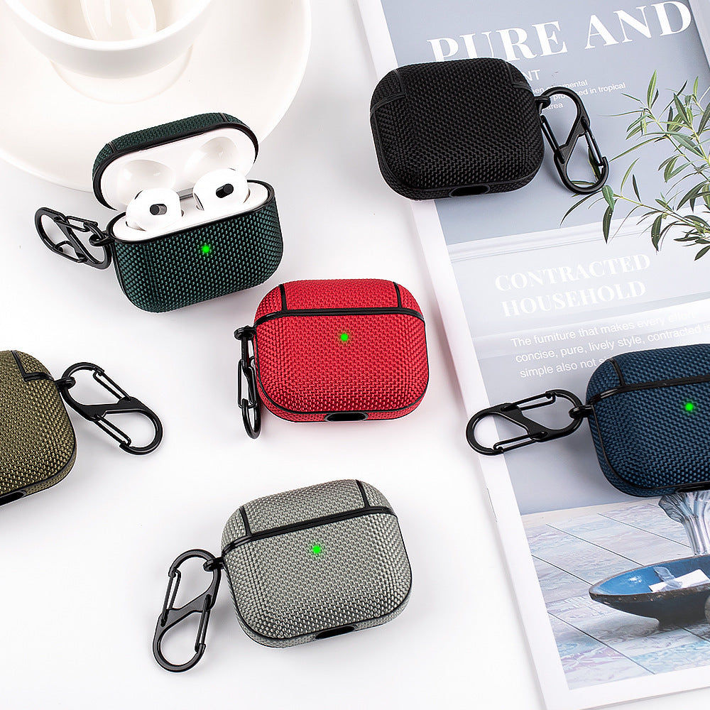 Funda protectora impermeable de nailon para auriculares Bluetooth, resistente a caídas