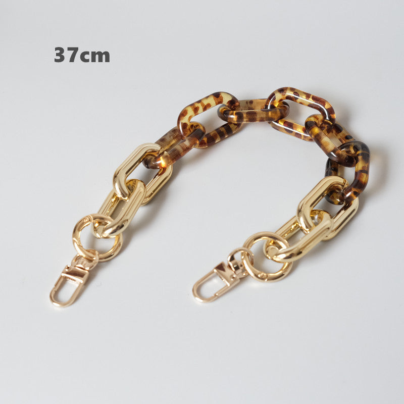 Fashionable Acrylic Resin Chain With Contrasting Colors, Retro And Exaggerated