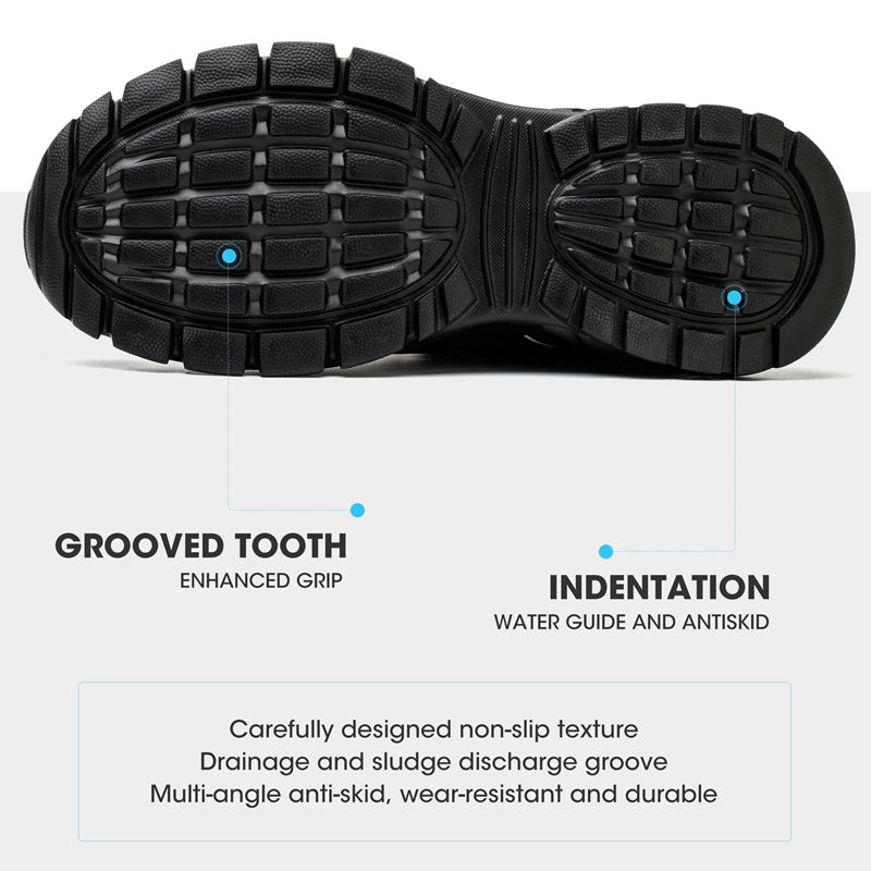 Chaussures de sécurité anti-écrasement et anti-pénétration pour la protection du travail, embouts en acier