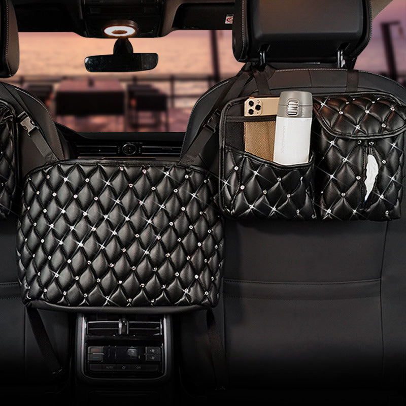 Sac de rangement pour dossier de chaise, serviette en papier, rangement de voiture
