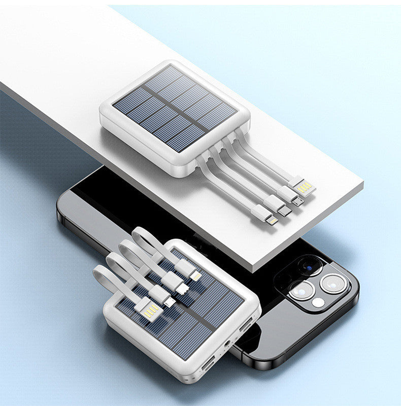 Banco de carga de energía solar de cuatro líneas