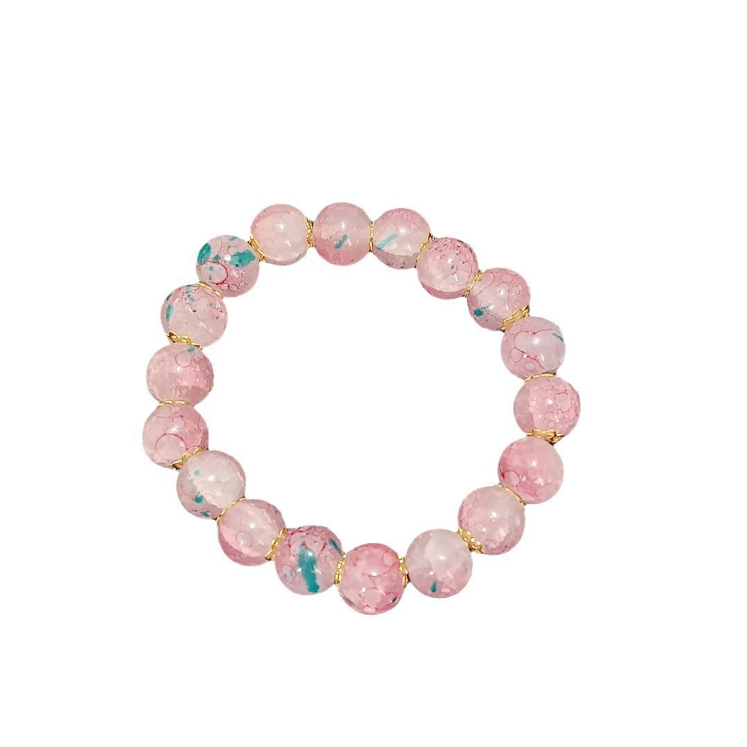 Spring Limit Colored Glazing Bead Bracelet