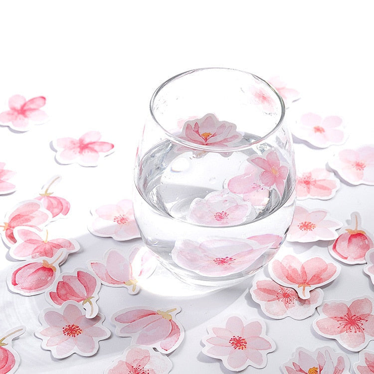 Autocollant romantique histoire de Sakura, matériel de bricolage