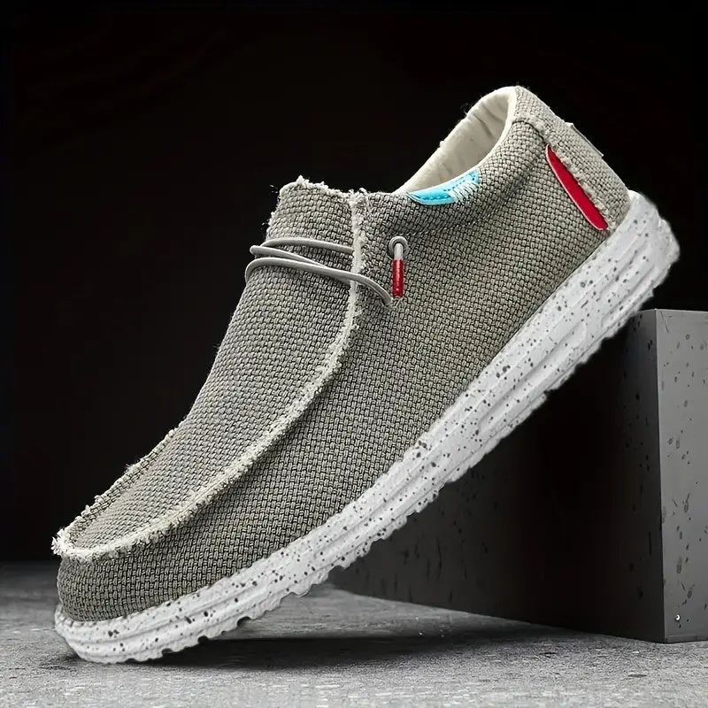 Chaussures respirantes en toile à enfiler pour hommes d'automne