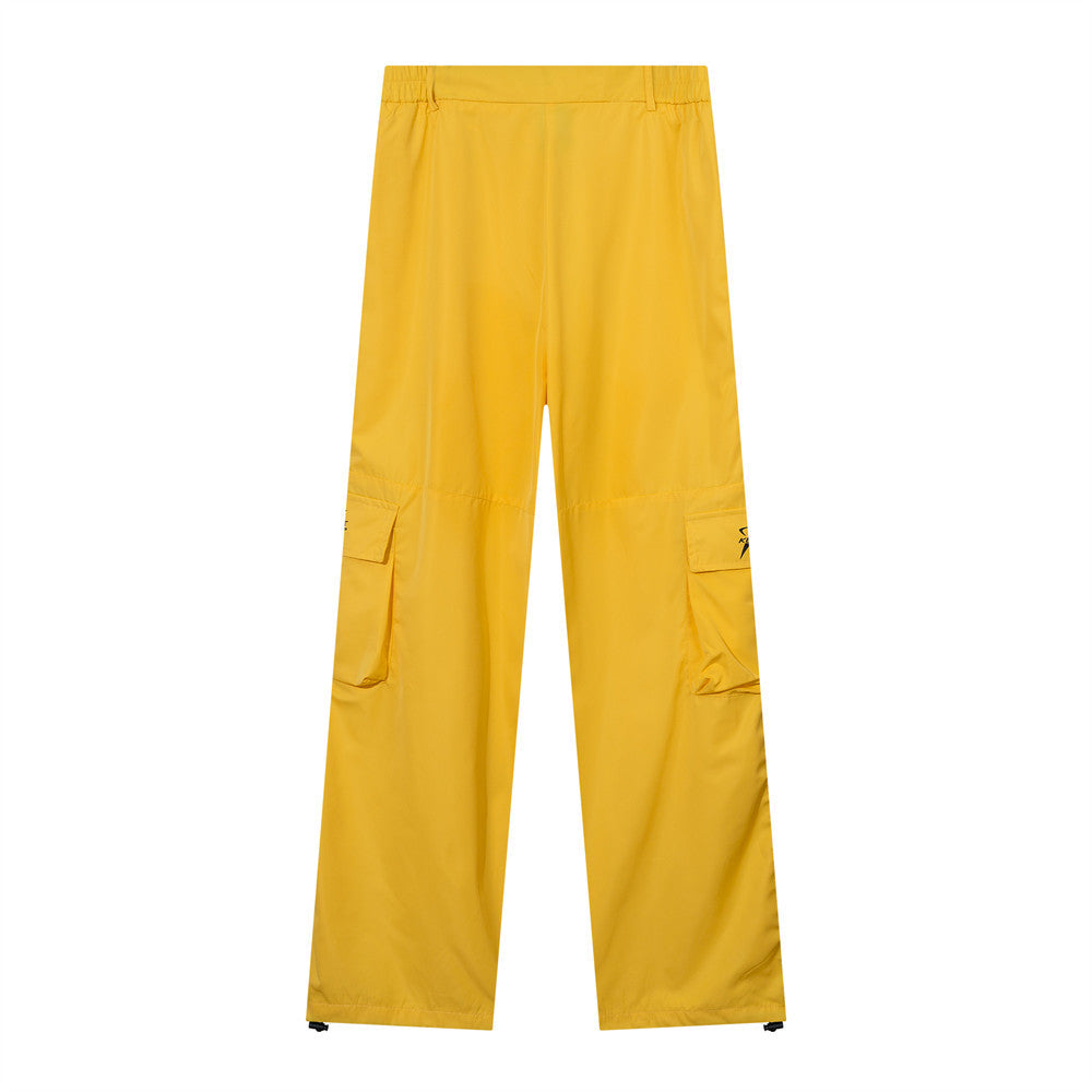 Straight Men's Color Matching Casual Trousers