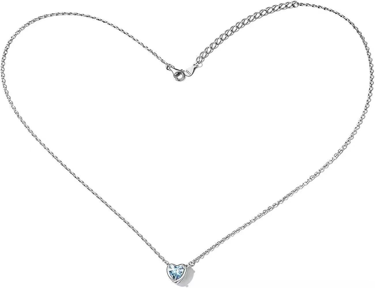 12 Colors Pendant Carat Heart Diamond Light Luxury Trendy Heart-shaped Collarbone Necklace