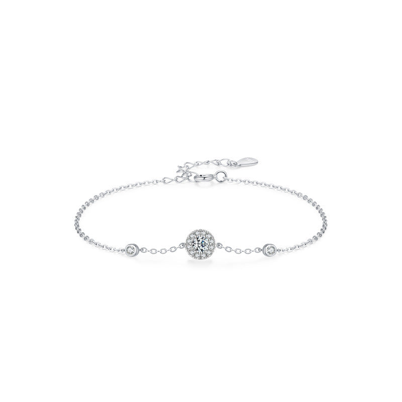 Personnalité de tempérament de bracelet mince plein de diamants