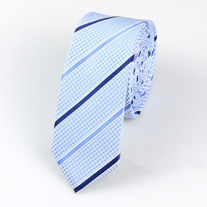 Ropa formal Estilo coreano Boda Novio Padrino Accesorios casuales Punto a rayas Retro 5 cm Corbata de mano brillante para hombres