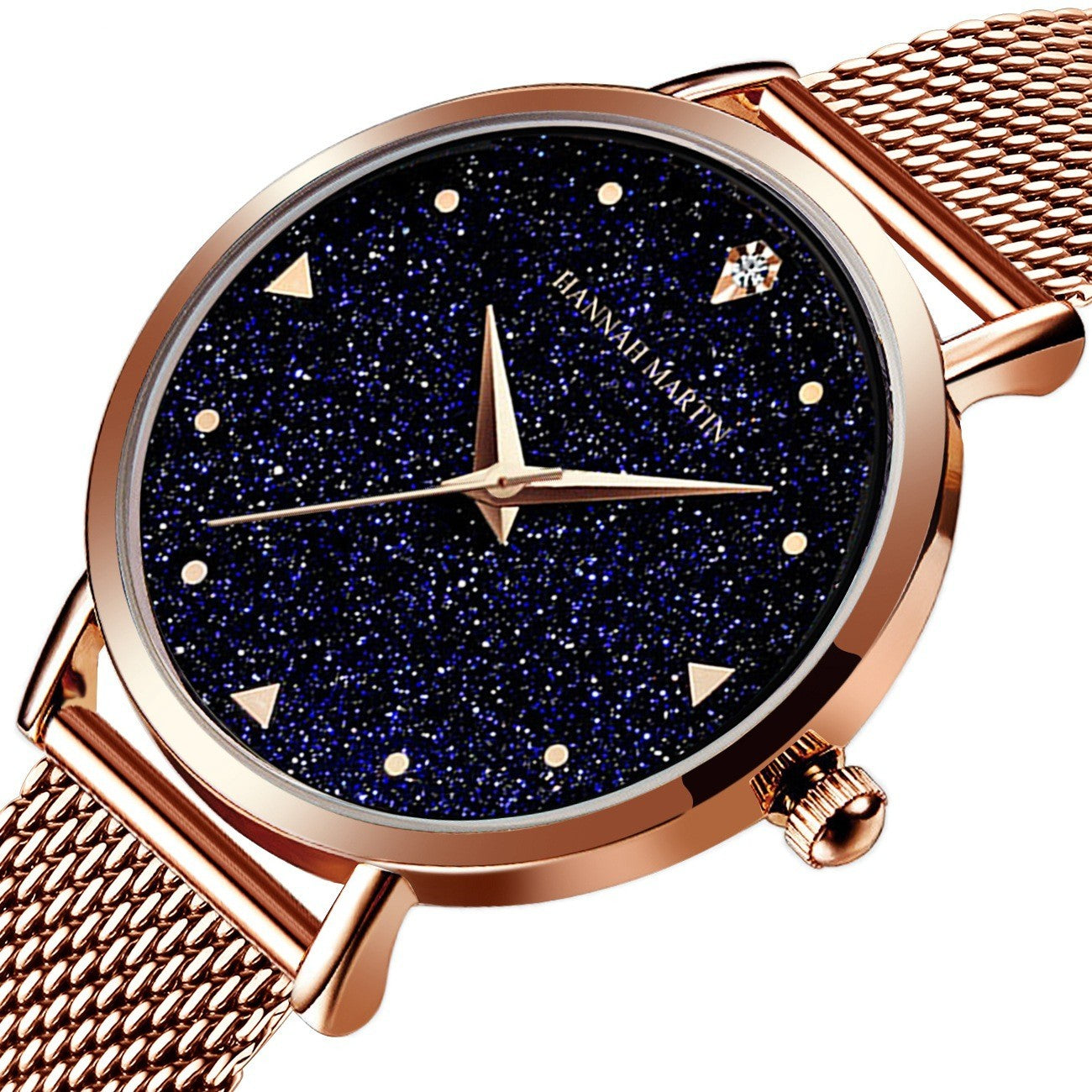 Montre à quartz simple étoilée étanche pour femme