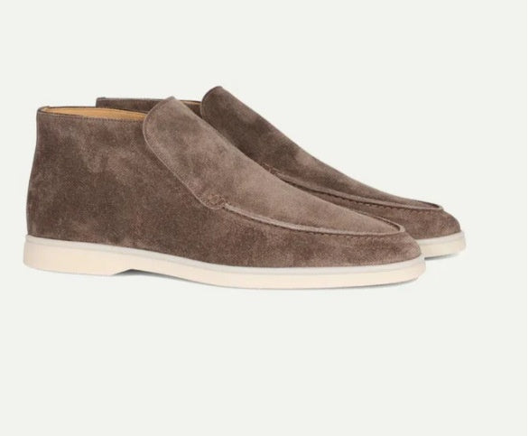 Mocasines planos retro hasta el tobillo