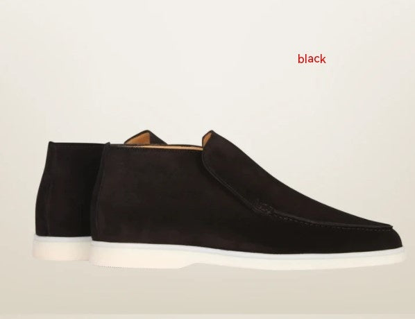 Mocasines planos retro hasta el tobillo