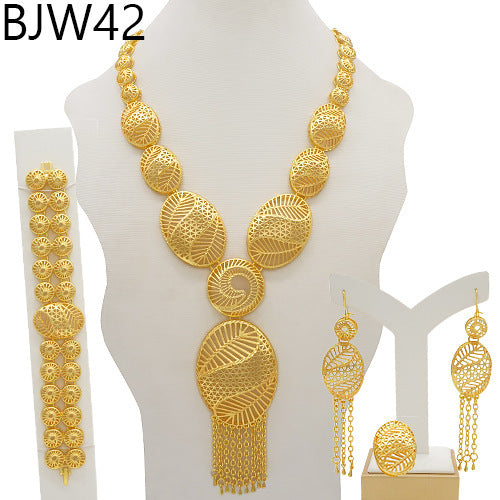 24K Gold Plated Banquet Necklace Suit