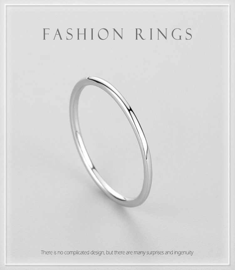 Anillo de pulsera simple personalizado minimalista para mujer