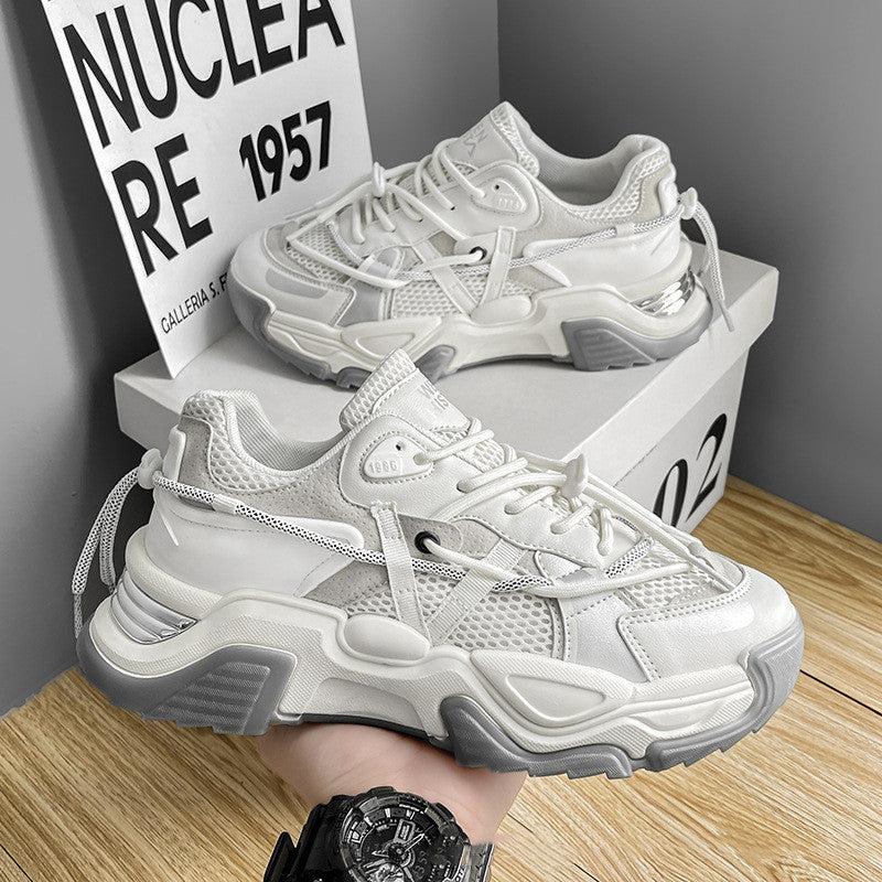 Zapatillas de deporte para correr con suela gruesa y transpirables de moda para hombre