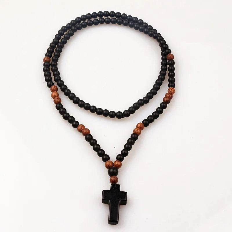 Collier Oeil de Tigre pour Homme Volcano Stone