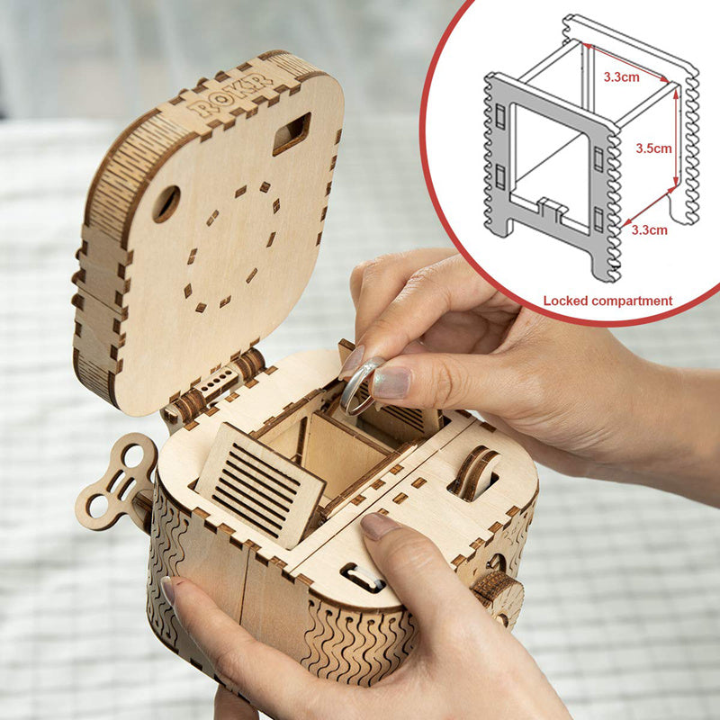 Robotime Rokr 123 pièces boîte au trésor créatif 3D jeu de Puzzle en bois assemblage jouets Chris cadeau pour enfants adultes adolescents livraison directe