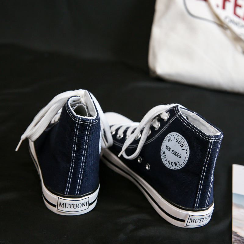Chaussures montantes en toile pour femmes