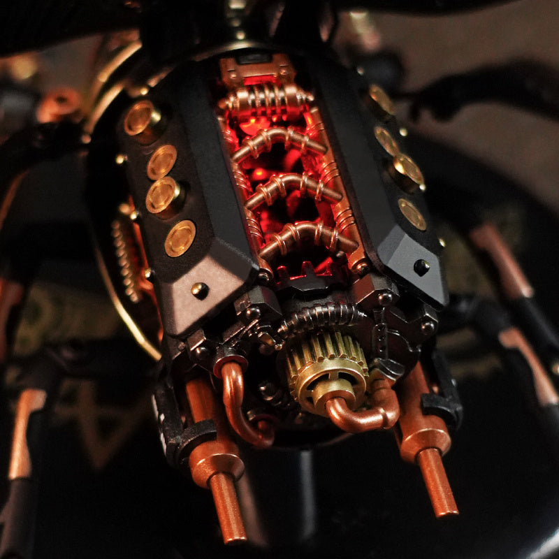 Robotime Rokr Métal 3D Puzzles Jeux Rhinocéros Beetle Punk Style Cadeau Pour Anniversaire Assemblage Facile Conception Mécanique Jouets - MI01