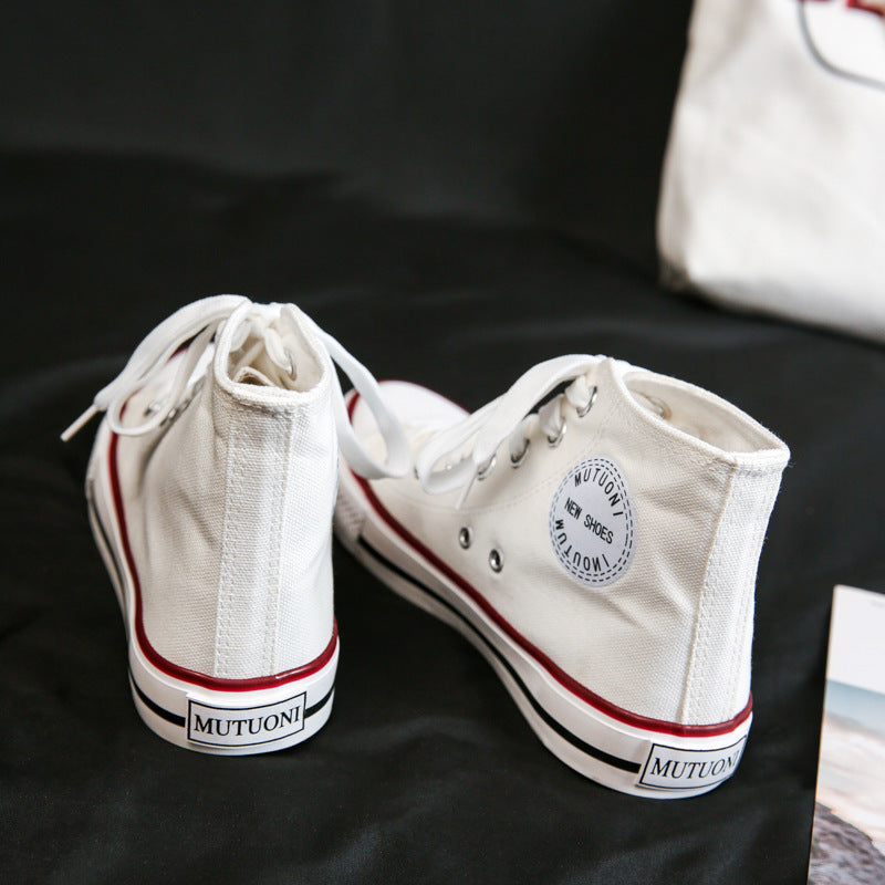 Chaussures montantes en toile pour femmes