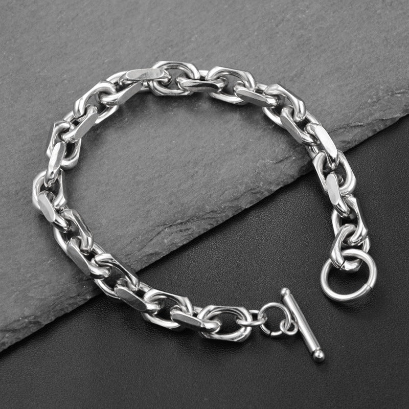 Personalized Fashion Accessories Titanium Steel Round Bracelet