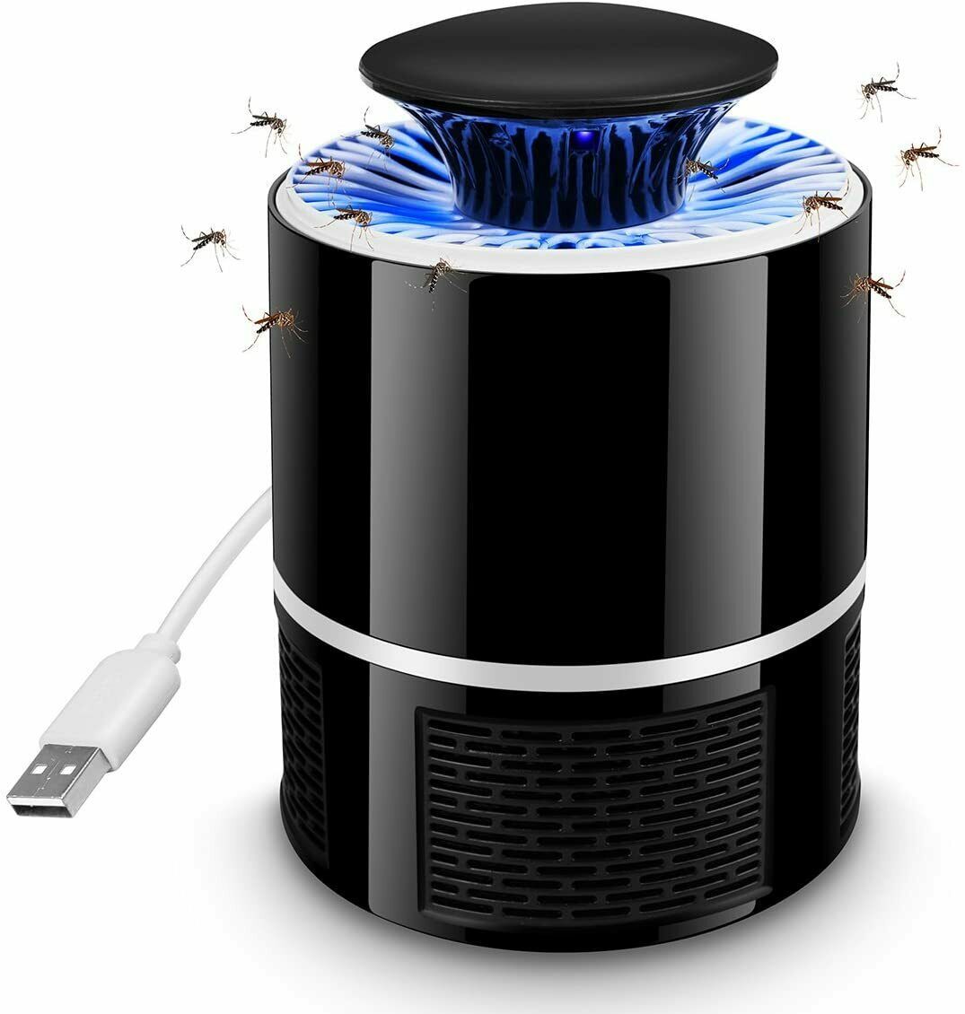 Lampe électrique anti-moustique UV, piège à insectes volants d'intérieur et d'extérieur, USB