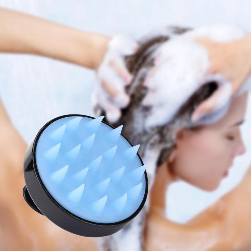 Brosse en silicone pour nettoyer le cuir chevelu et masser les méridiens sanguins