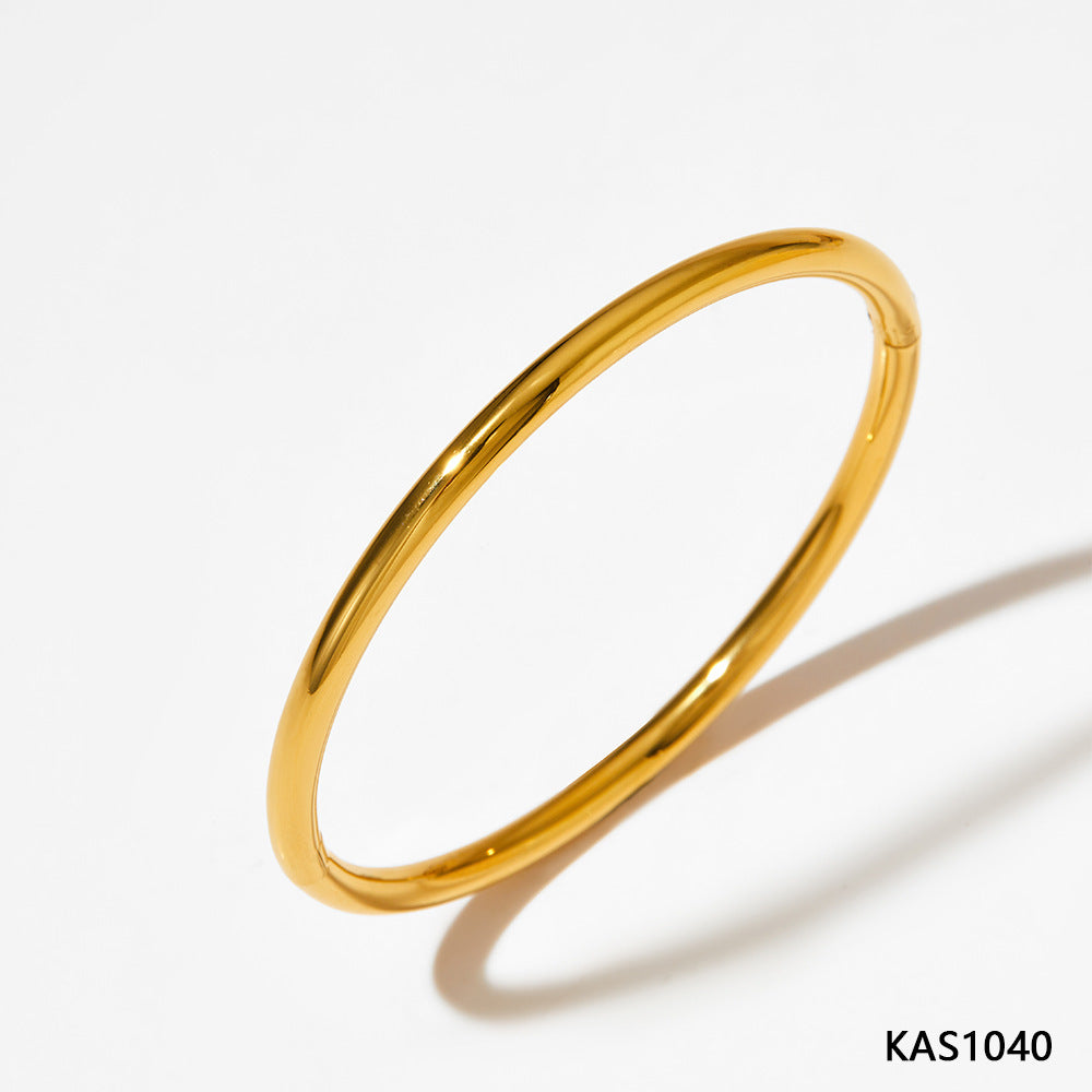 Bracelet en acier inoxydable galvanoplastie style simple