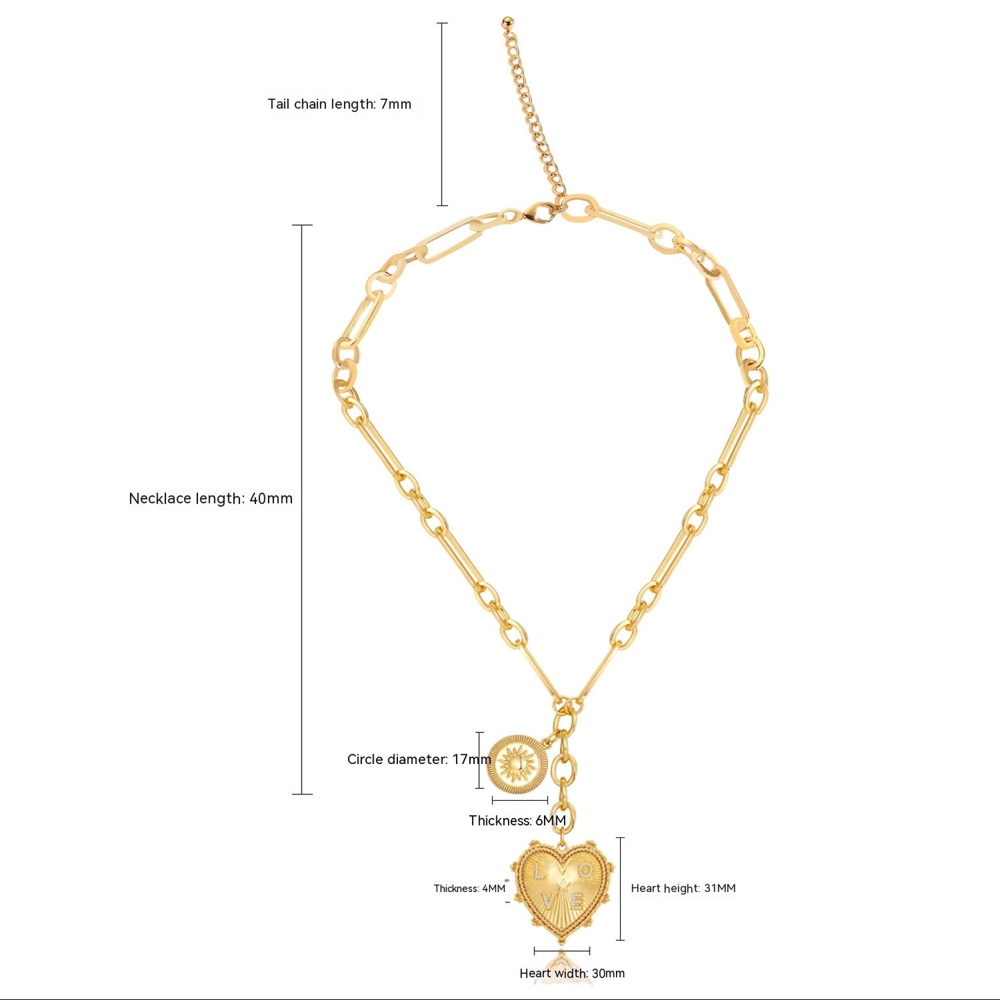 Collier plaqué or véritable, Style Cool, Simple, entrée de tempérament, chaîne de pull Lux, clavicule