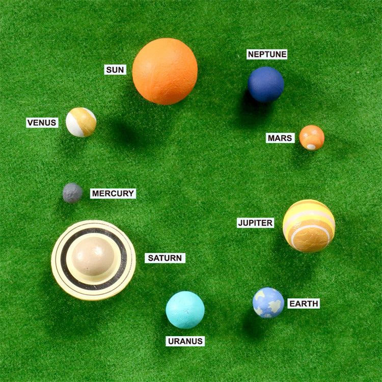 Simulation du système solaire, système de planète cosmique en plastique, figurines de l'univers, matériel pédagogique, jouets éducatifs scientifiques
