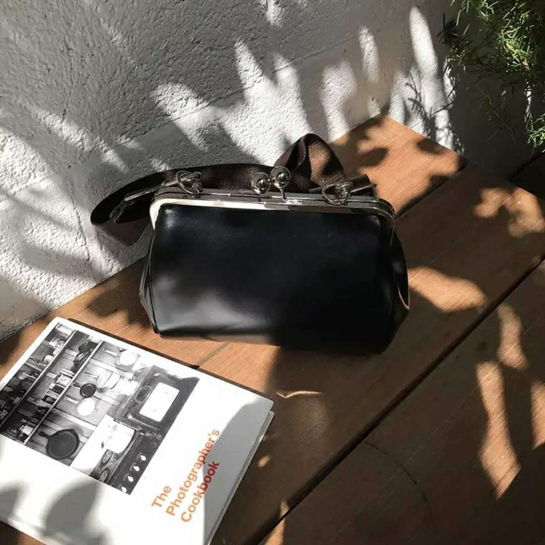 Bolso de mujer de Pu de color liso bandolera de hombro retro