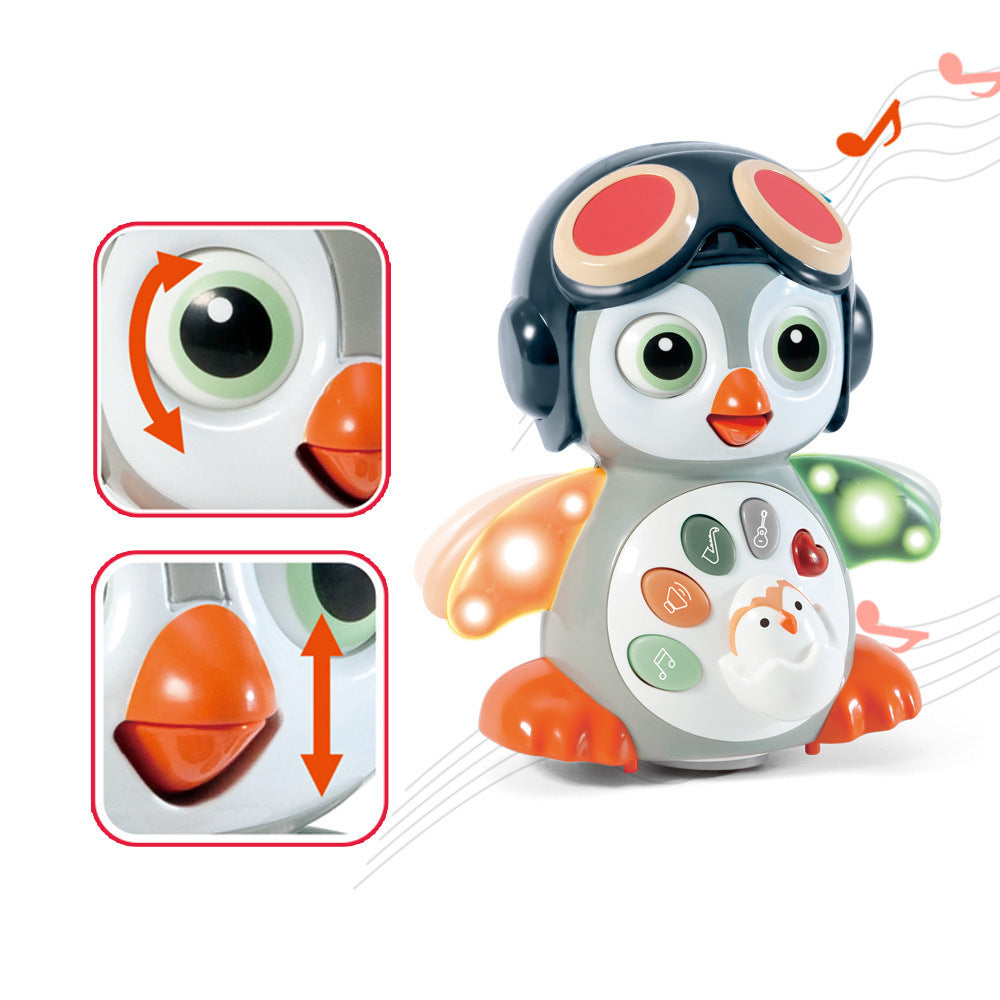 Jouets de pingouin dansant de balançoire de musique légère universelle électrique
